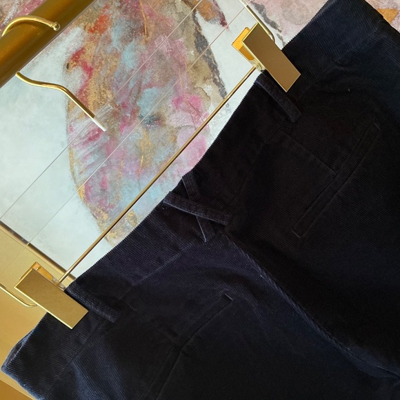 Anthropologie The Essential Curdoroy Trousers Size 14 Navy - Picture 5 of 5